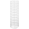 vidaXL Lit sur&eacute;lev&eacute; &agrave; gabion circulaire 3pcs Acier galvanis&eacute; &Oslash;30x100cm