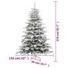 vidaXL Sapin de No&euml;l artificiel articul&eacute; 300 LED et boules 210 cm