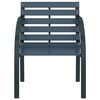 vidaXL Chaises de jardin lot de 2 Gris Bois