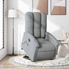 vidaXL Fauteuil inclinable de massage &eacute;lectrique gris clair tissu