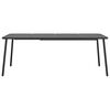 vidaXL Table de jardin anthracite 200x100x71 cm acier