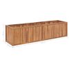 vidaXL Lit sur&eacute;lev&eacute; de jardin 200x50x50 cm Bois de teck solide