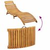 vidaXL Chaises longues avec coussins lot de 2 rouge bois massif acacia
