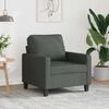 vidaXL Fauteuil Gris fonc&eacute; 60 cm Tissu