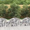 vidaXL Panier de gabions arqu&eacute; 100x30x40/60 cm Fer galvanis&eacute;