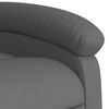 vidaXL Fauteuil inclinable en tissu gris fonc&eacute;