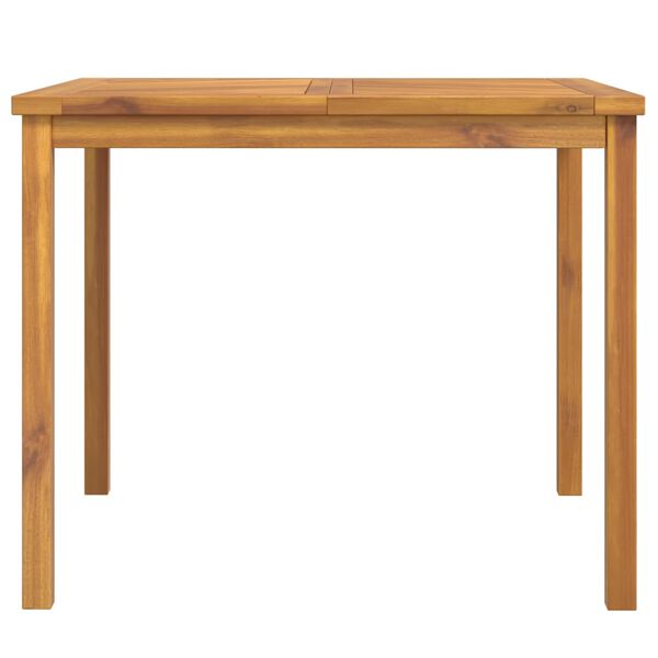 vidaXL Table &agrave; manger de jardin 90x90x74 cm bois d'acacia solide