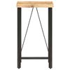vidaXL Table de bar 60x60x107 cm Bois de manguier brut