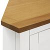 vidaXL Armoire d'angle 80x33,5x78 cm Bois de ch&ecirc;ne massif