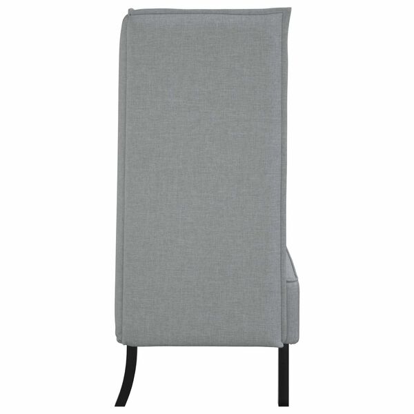 vidaXL Canap&eacute; &agrave; Haut Dossier Gris clair 109 x 56 x 121 cm tissu