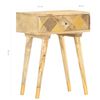 vidaXL Table de chevet 43 x 30 x 58 cm Bois de manguier massif