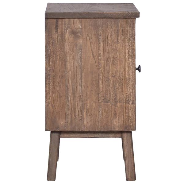vidaXL Table de chevet 40x30x53 cm Bois de teck solide