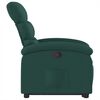 vidaXL Fauteuil inclinable vert fonc&eacute; tissu