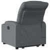 vidaXL Fauteuil inclinable de massage électrique gris similicuir