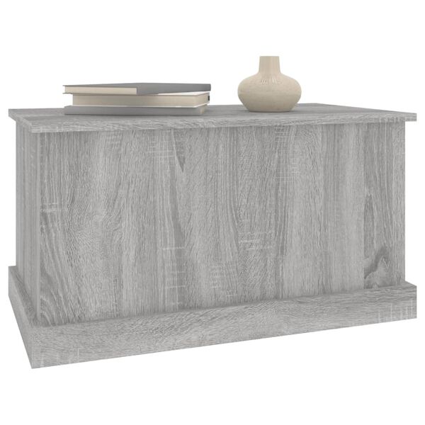 vidaXL Bo&icirc;te de rangement sonoma gris 70x40x38 cm bois d'ing&eacute;nierie