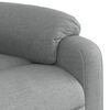 vidaXL Fauteuil de massage inclinable gris clair tissu