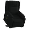 vidaXL Fauteuil inclinable de massage noir tissu
