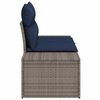vidaXL Canap&eacute; de jardin avec coussin 184 x 62 x 69 cm polyrotin