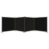 vidaXL Cloison de s&eacute;paration 4 panneaux Noir 698x180 cm Tissu