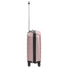 vidaXL Valise rigide Dor&eacute; rose ABS