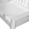 vidaXL Chaise longue avec coussin blanc 186x60x29 cm PP