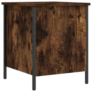 vidaXL Banc de rangement chêne fumé 40x42,5x50 cm bois d'ingénierie