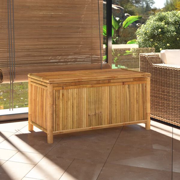 vidaXL Bo&icirc;te de rangement de jardin 110x52x55 cm Bambou