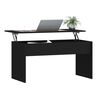vidaXL Table basse noir 102x50,5x52,5 cm bois d'ing&eacute;nierie