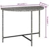 vidaXL Table de jardin Gris 100x50x75 cm R&eacute;sine tress&eacute;e