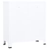 vidaXL Coffre de rangement industriel Blanc 90x40x100 cm Acier