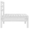 vidaXL Canapés centraux de jardin 4 pcs Blanc Bois de pin massif
