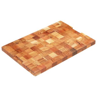 vidaXL Planche à découper 60x40x3,8 cm Bois d'acacia massif