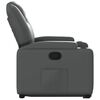 vidaXL Fauteuil inclinable gris similicuir