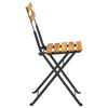 vidaXL Mobilier de bistro pliable 3 pcs Bois d'acacia solide