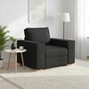 vidaXL Canap&eacute; Fauteuil Noir 100x78x84 cm Tissu