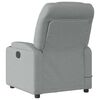 vidaXL Fauteuil inclinable de massage &eacute;lectrique gris clair tissu