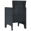 vidaXL Chaise de jardin 2 pcs Anthracite 53 x 49 x 85 cm PP