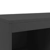 vidaXL Buffet haut noir 68x39x111,5 cm acier