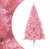 vidaXL Demi sapin de No&euml;l artificiel avec support Rose 180 cm PVC