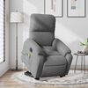 vidaXL Fauteuil inclinable de massage électrique gris foncé