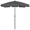 vidaXL Parasol de plage anthracite 180x120 cm