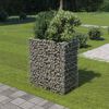 vidaXL Lit sur&eacute;lev&eacute; &agrave; gabion Acier galvanis&eacute; 90x50x100 cm