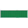 vidaXL Chaise longue avec coussin vert Bois de teck solide