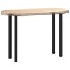 vidaXL Pieds de table console 4 pièces Noir 72-74 cm Acier