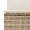 vidaXL Salon de jardin avec coussins 13 pcs beige r&eacute;sine tress&eacute;e