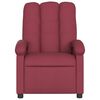 vidaXL Fauteuil de massage inclinable rouge bordeaux tissu