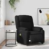 vidaXL Fauteuil inclinable de massage &eacute;lectrique noir similicuir