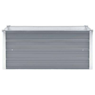 vidaXL Lit surélevé de jardin Acier galvanisé 100x40x45 cm Gris