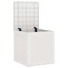 vidaXL Bo&icirc;te de rangement Blanc 55 x 53 x 57 cm Polypropyl&egrave;ne