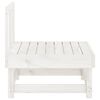 vidaXL Canap&eacute;s centraux de jardin 2 pcs blanc bois de pin massif